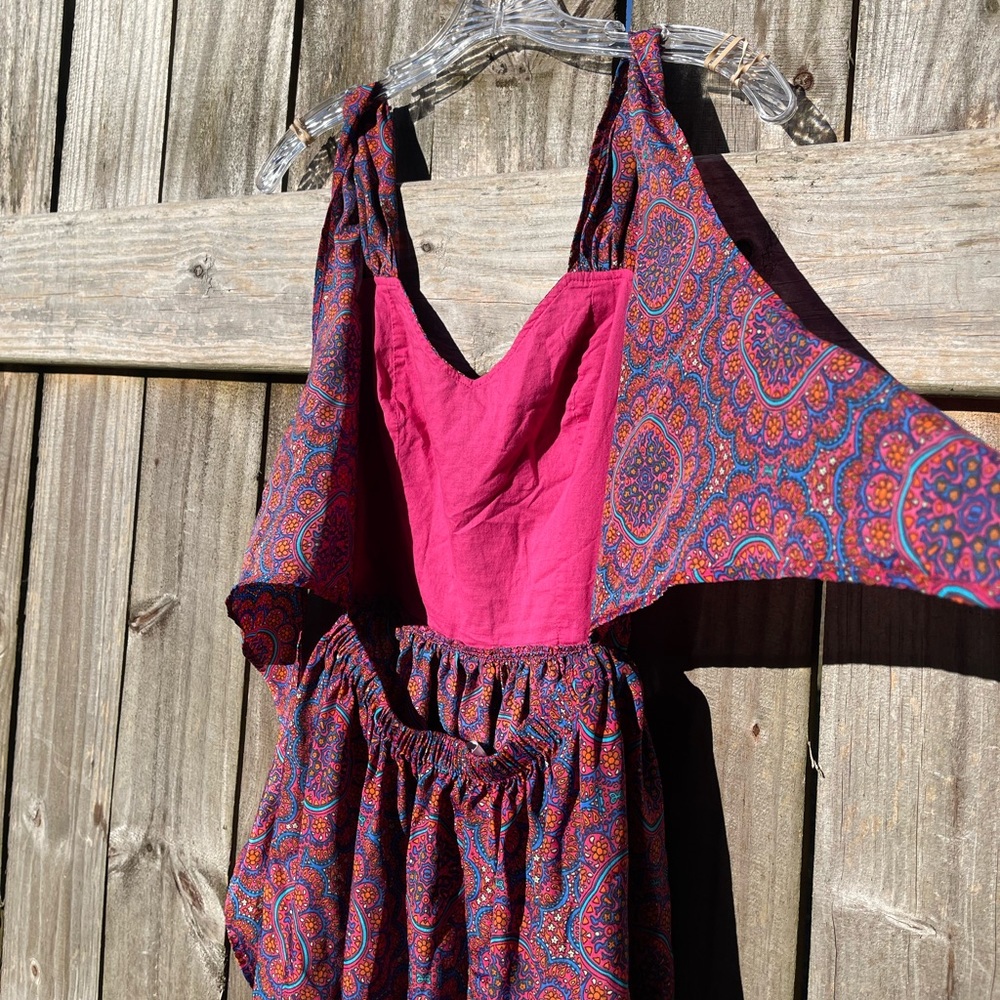 Band of Gypsies Multicolor Paisley Mini Dress Sz XS - Picture 10 of 10